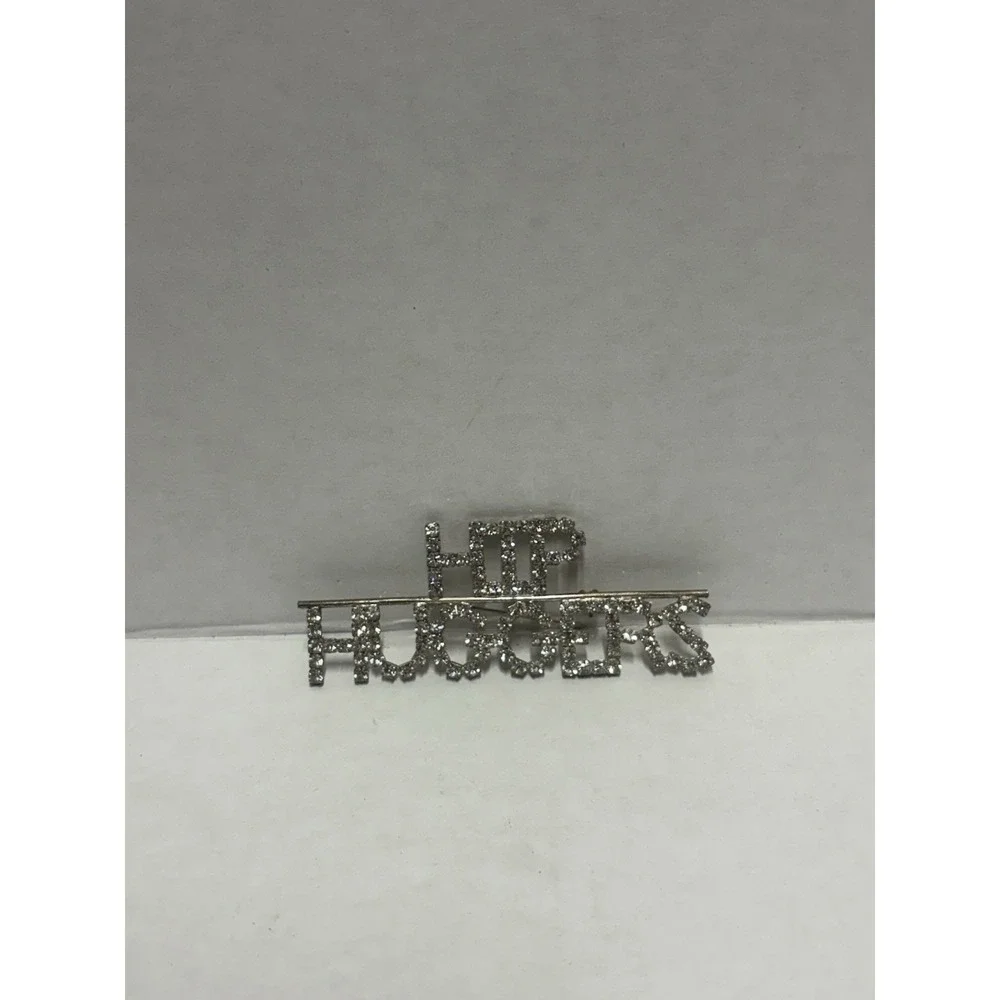 Carnival Mardi Gras Hip Huggers Brooch Pin Carnival‎ Costume Jewelry silver tone